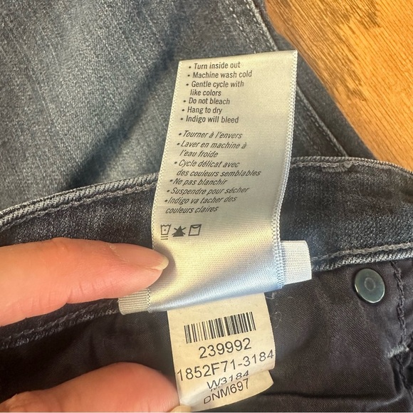 Paige Hoxton Skinny Jeans Medium Dark Wash Denim Size 28 Comfy Casual - Picture 9 of 12